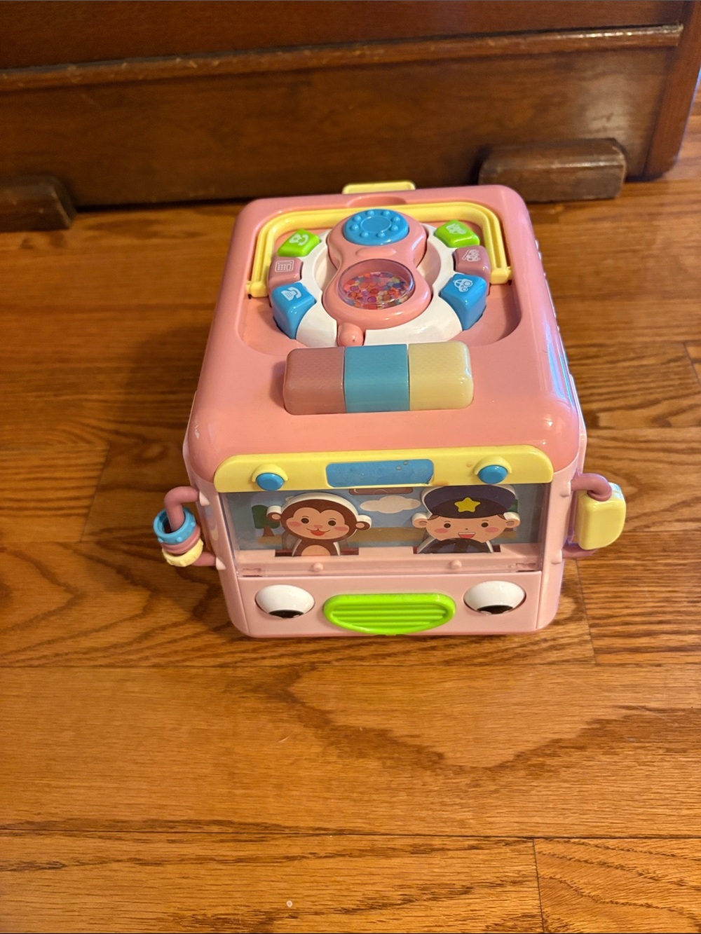 Musical Activity Bus Toy for Kids - Interactive Push-and-Play